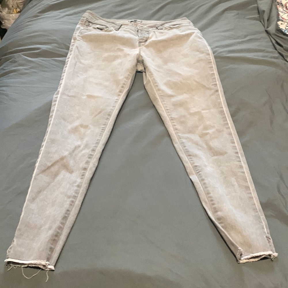 Size 28, Light washed grey Dear John Skinny jeans
